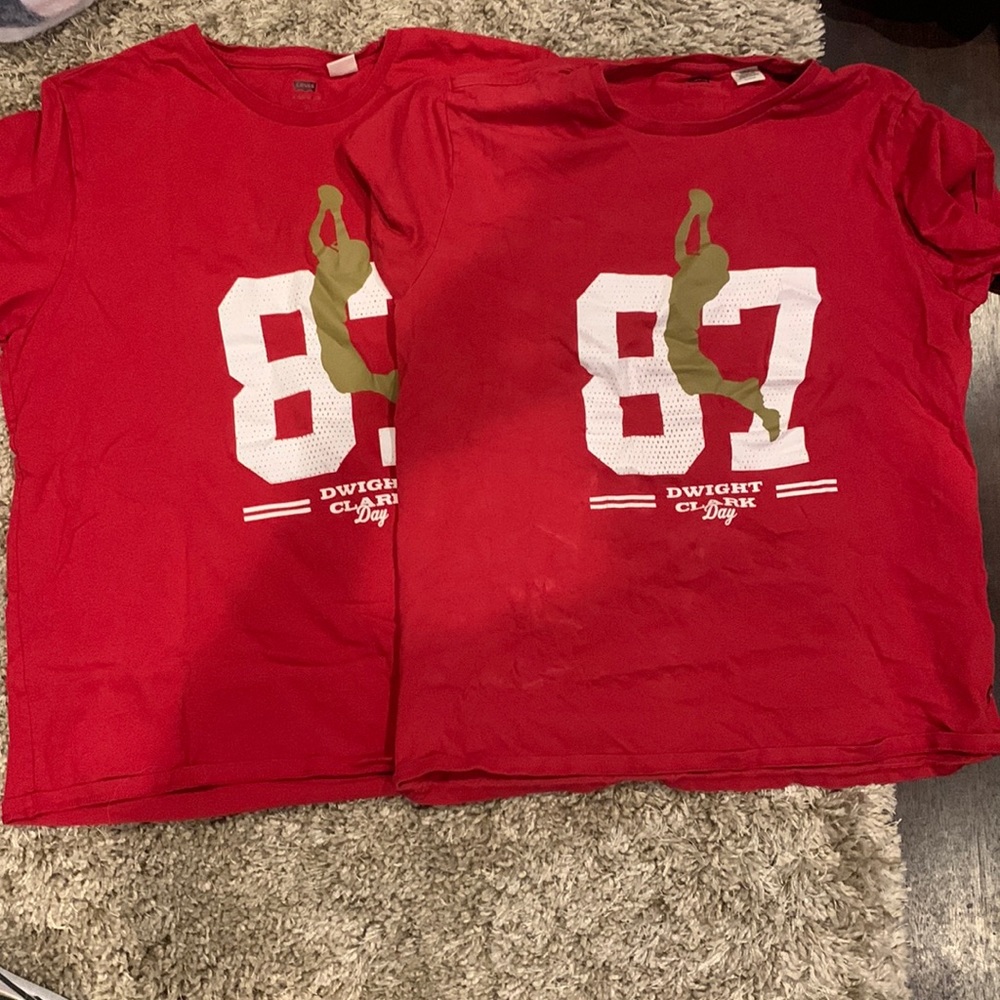 2 Dwight Clark Day 49ers NFL short sleeve Kids XL